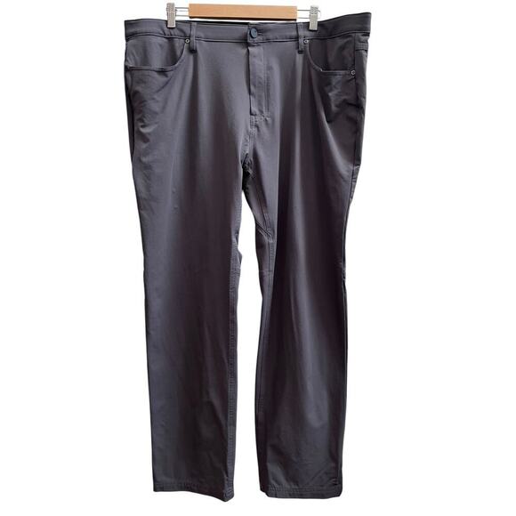 01.Algo Stitch Fix Performance Charcoal Stretch Pant 28in Inseam Tag Size 40x30 - Picture 1 of 10